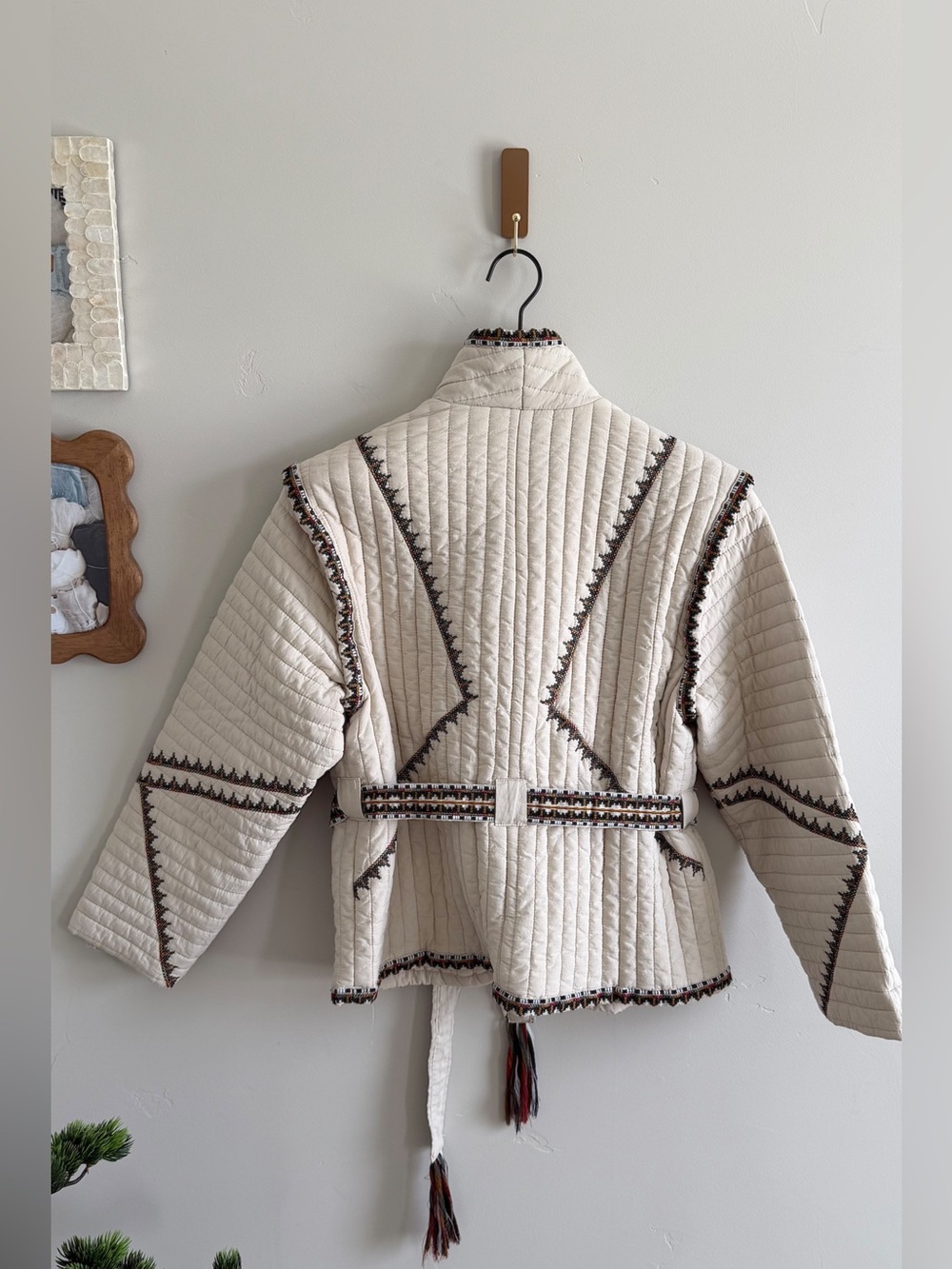 Magaschoni Cotton Quilted Tie Jacket - Picture 11 of 11